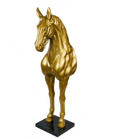 Deco figurine Cheval gold